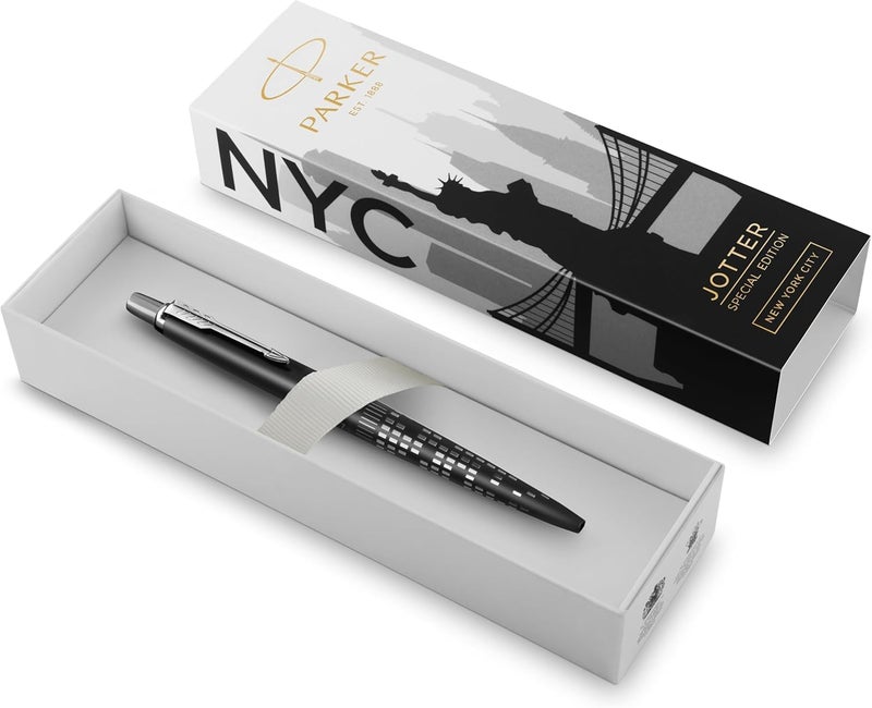Parker Jotter Special Edition Ballpoint Pen - New York Black CT, Medium Point - Image 5